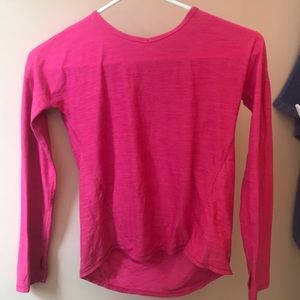 A pink fitness top for kids.